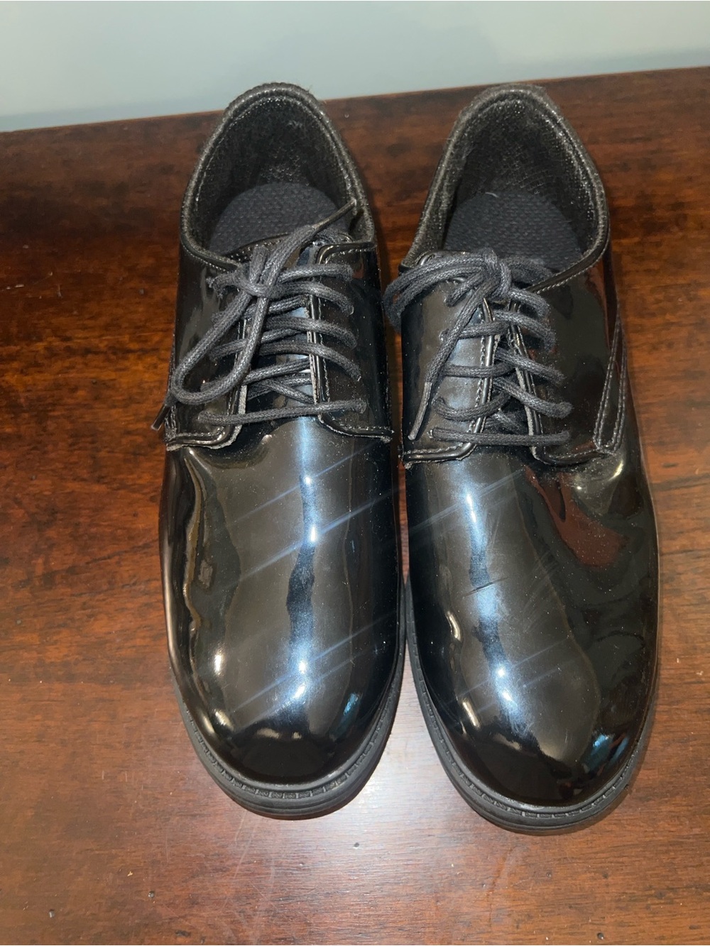 Shoe Dazzle Men's Black Patent Lace-Up Oxfords